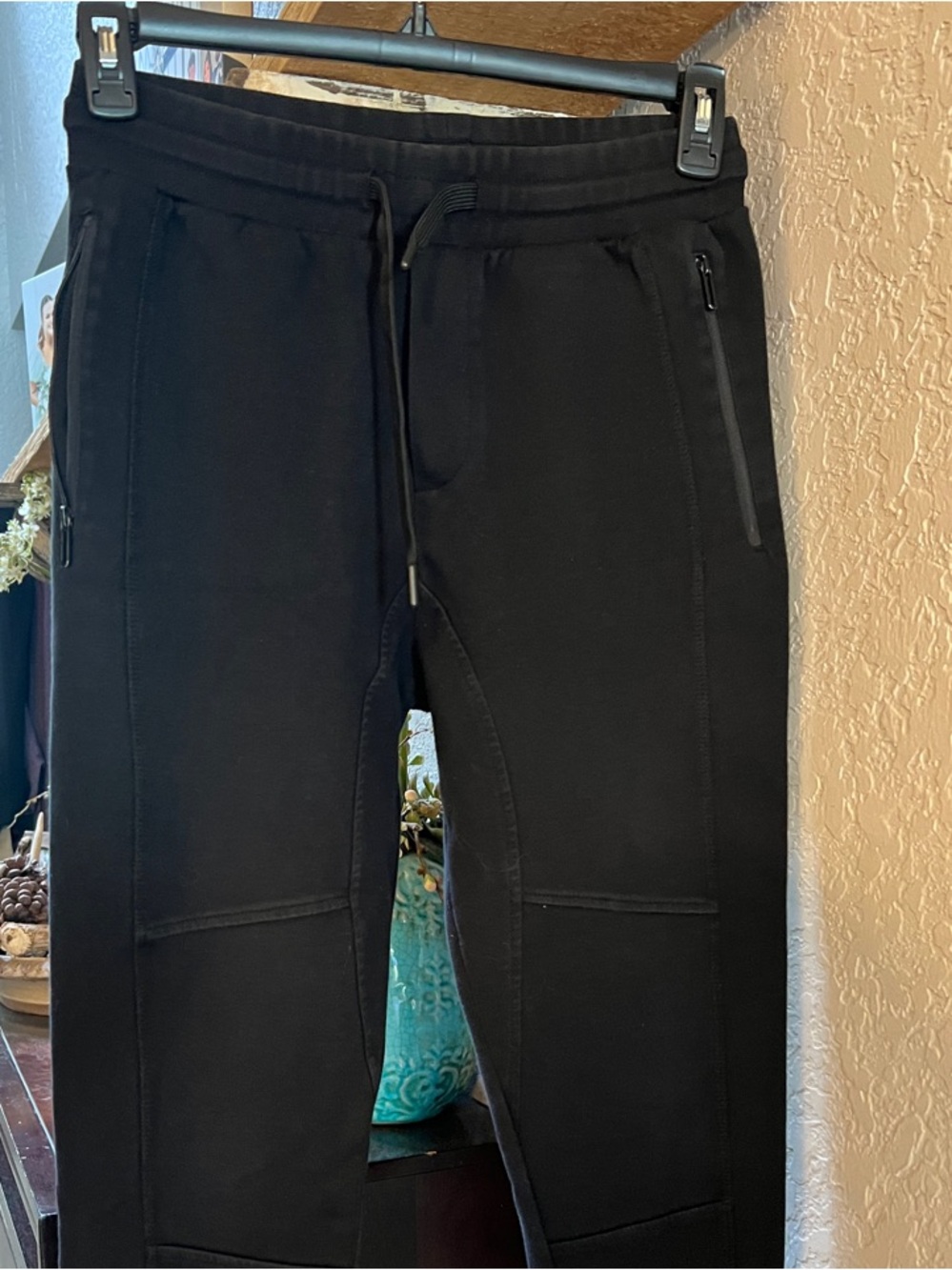 Zara Black Women's Track Jogger Pants with Zip Pockets
